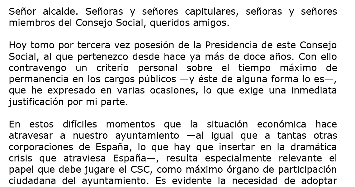 Constituido el Consejo Social de la Ciudad