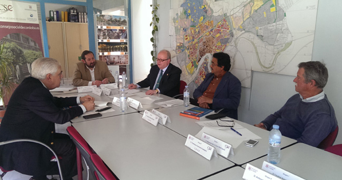 Visita de la delegación del Consejo Social de la Ciudad de Granada